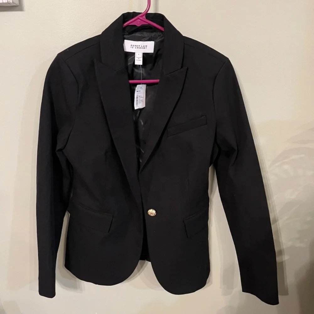 NWT Derek Lam 10 Crosby Allie Peak Lapel Blazer/Size 6/Midnight color - Picture 3 of 9